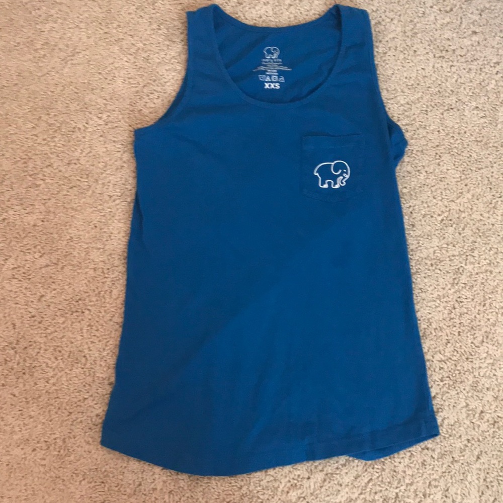 A Blue Ivory Ella Tank
